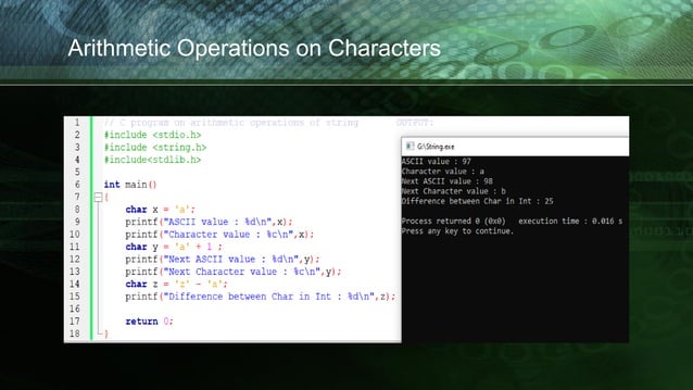 Character Array and String | PPT