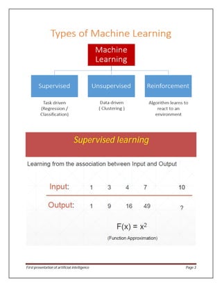 detailed Presentation on supervised learning | PDF | Artificial ...