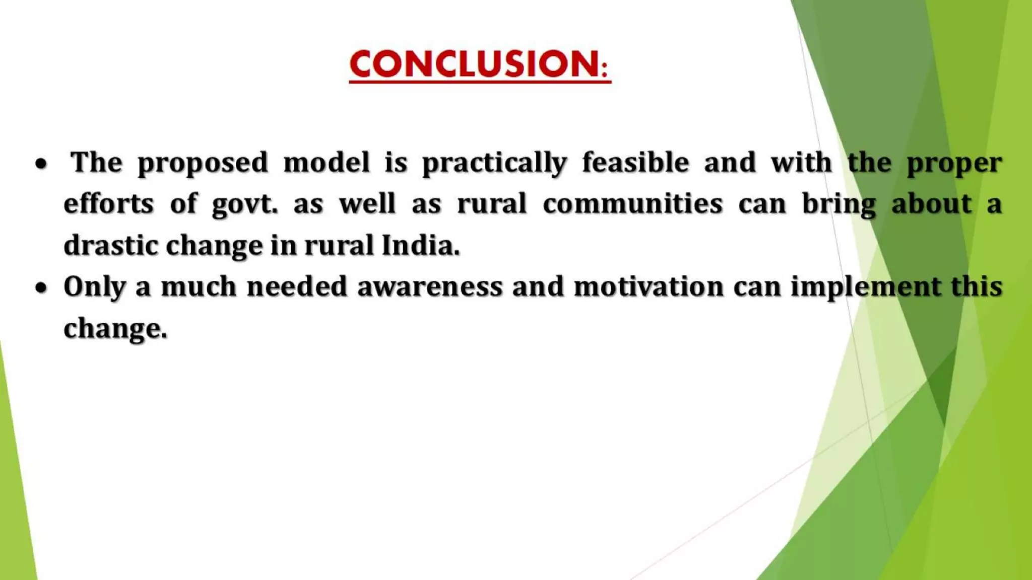 Presentation on sustainable green rural areas proposed for saloh, distt.una, himachal pradesh,india