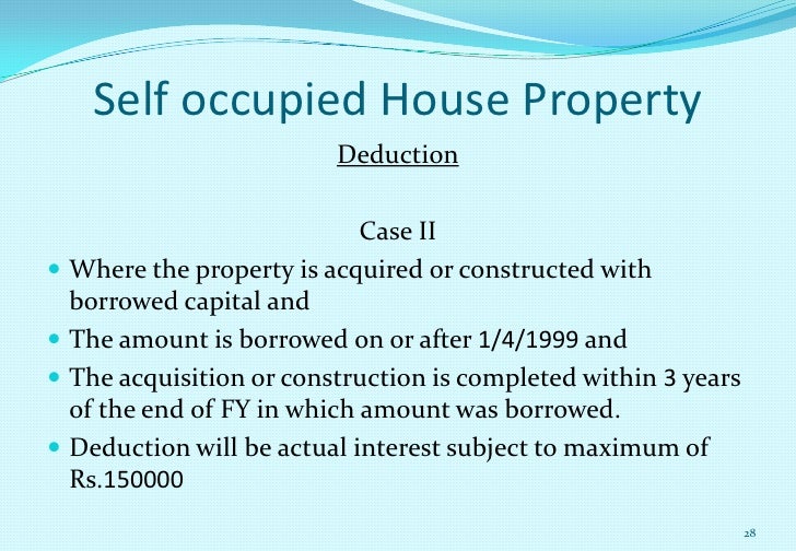 Taxation House Property