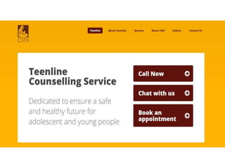 Presentation on teenline app