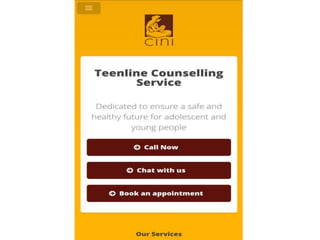 Presentation on teenline app