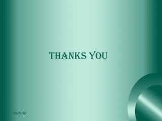 THANKS YOU 08/26/10 