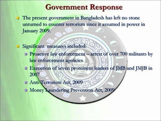 Terrorism in Bangladesh An Overview | PPT