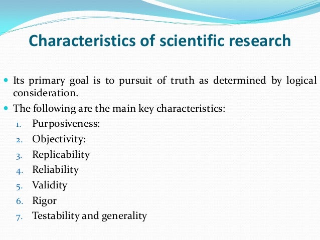important factors in scientific research