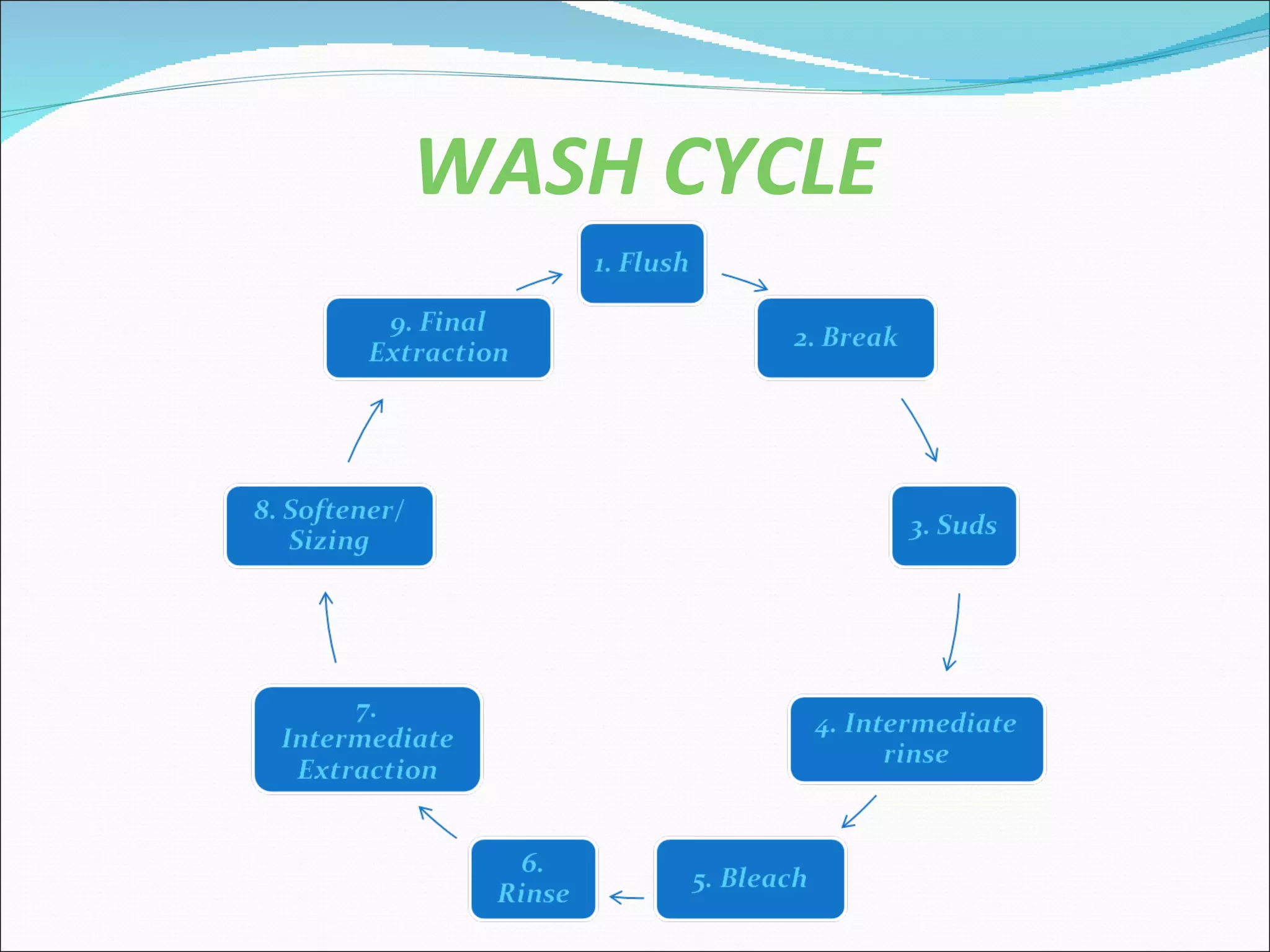 WASH CYCLE
 