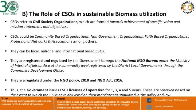 The Role Of Civil Society Organizations In The Promotion Of Sustainab