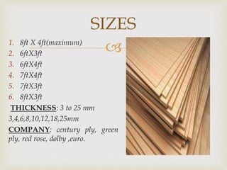 Presentation on timber and products | PPTX