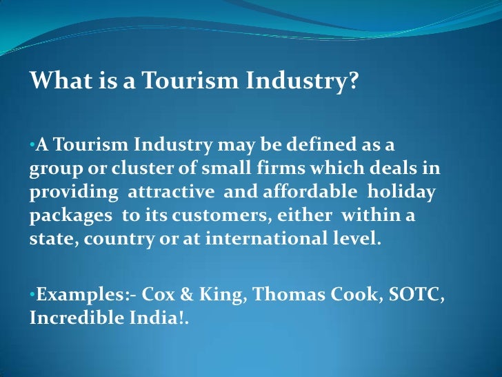 topics on tourism industry