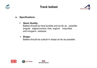 Track Ballast Specifications.pdf Presentation on track works | PDF