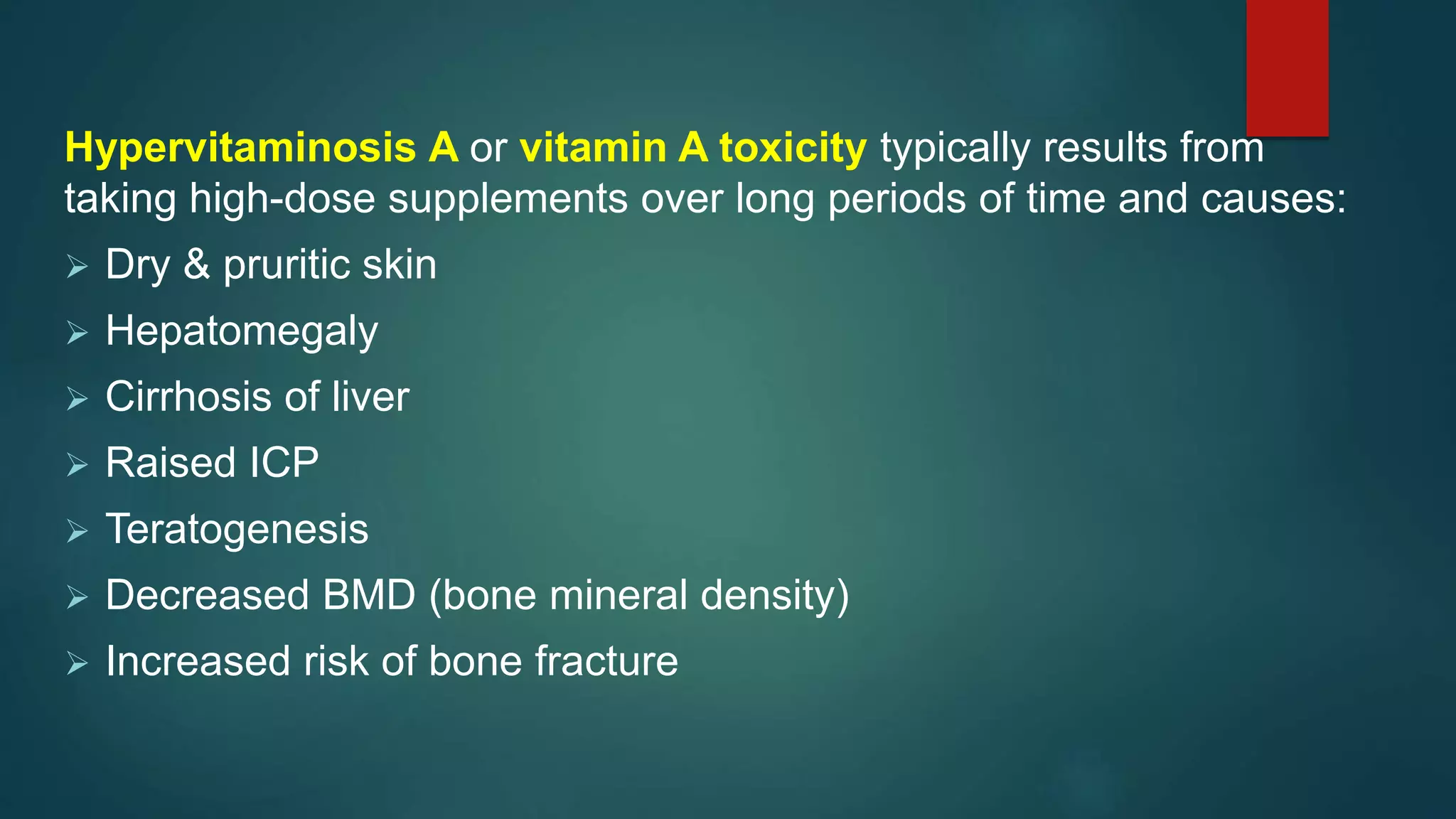 Vitamin A deficiency: at a glance | PPTX