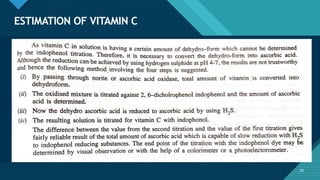 Click to edit Master title style
50
ESTIMATION OF VITAMIN C
50
 