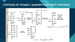 Click to edit Master title style
51
SYNTHESIS OF VITAMIN C (HAWORTH AND HIRST SYNTHESIS)
51
 