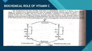 Click to edit Master title style
52
BIOCHEMICAL ROLE OF VITAMIN C
52
 
