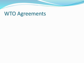 WTO Agreements
 