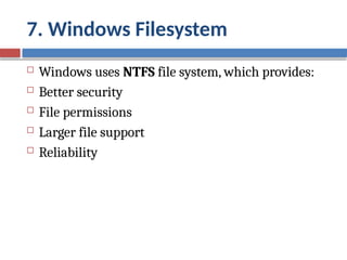 Windows Filesystem Download Presentation on Windows Operating System.pptx
