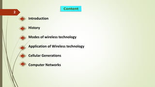 Presentation on wireless technology | PDF