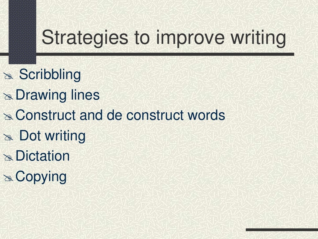 Presentation on writing skills