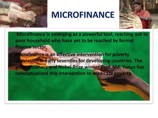 Presentation on micro finance | PPTX