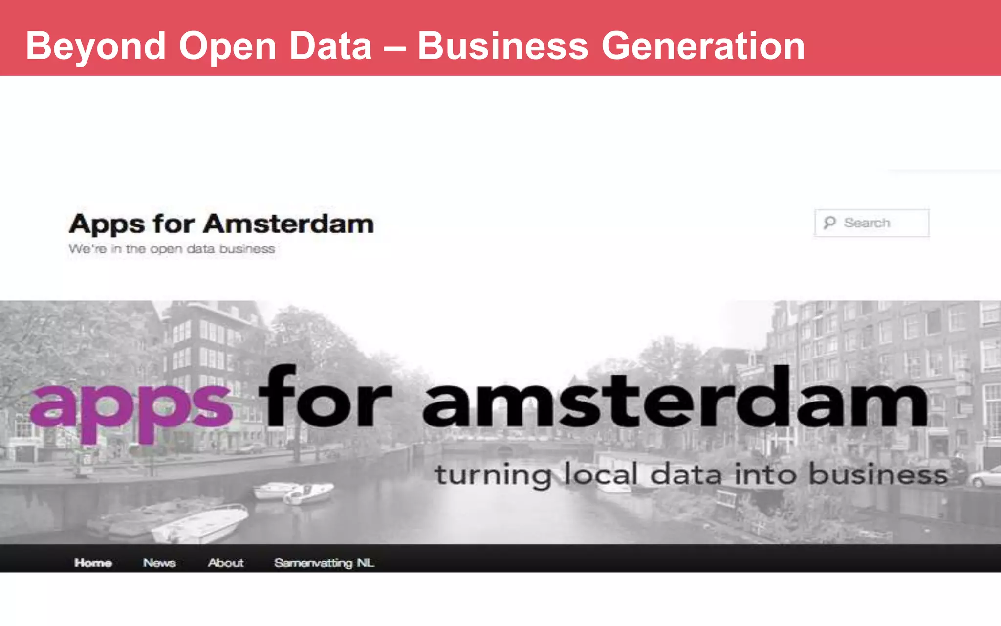 Beyond Open Data – Business Generation

 