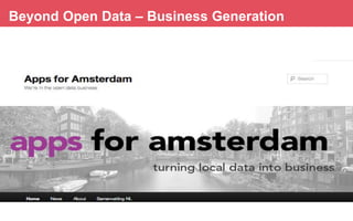 Beyond Open Data – Business Generation

 