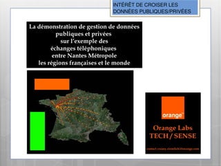 INTÉRÊT DE CROISER LES
DONNÉES PUBLIQUES/PRIVÉES
 