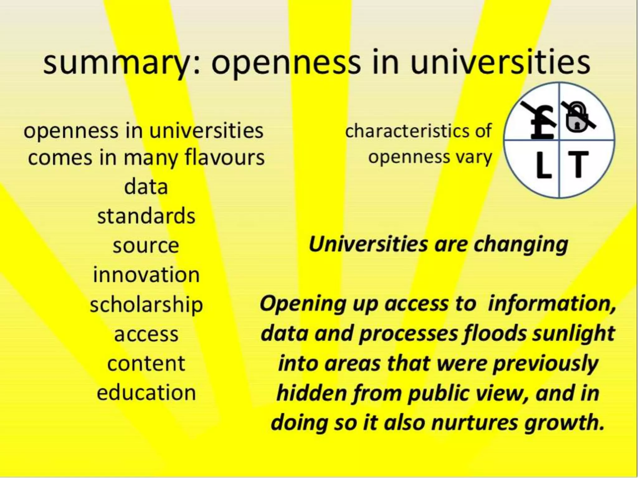 13	
  Ron Mader. (2013, July 21). Set the default to open #openaccess #oer #openjournalism. Technology.
Retrieved from http://slidesha.re/14BTtRN
 