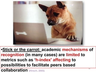105	
  
Sources	
  
Cameron	
  Neylon.	
  (2010,	
  January	
  22).	
  Science	
  in	
  the	
  Open.	
  Business	
  &	
  Mgmt.	
  Retrieved	
  from	
  hOp://www.slideshare.net/
CameronNeylon/science-­‐in-­‐the-­‐open?from_search=2	
  
	
  
Cameron	
  Neylon.	
  (2009,	
  January	
  29).	
  Open	
  Access,	
  Open	
  Data.	
  Open	
  Research?	
  Retrieved	
  from	
  hOp://www.slideshare.net/
CameronNeylon/open-­‐access-­‐open-­‐data-­‐open-­‐research-­‐presenta3on?from_search=1	
  
	
  
Julien	
  Sicot.	
  (2013,	
  May	
  21).	
  Open	
  Science,	
  Open	
  Access,	
  Science2.0 :	
  de	
  nouvelles	
  modalités	
  pour...	
  Technology.	
  Retrieved	
  from	
  
hOp://www.slideshare.net/jsicot/open-­‐science-­‐open-­‐access-­‐science20-­‐de-­‐nouvelles-­‐modalits-­‐pour-­‐la-­‐communica3on-­‐
scien3ﬁque?from_search=3	
  
	
  
Björn	
  Brembs.	
  (2011,	
  August	
  30).	
  What’s	
  wrong	
  with	
  scholarly	
  publishing	
  today?	
  II.	
  Business	
  &	
  Mgmt.	
  Retrieved	
  from	
  hOp://
slidesha.re/14BT7L5	
  
	
  
Ron	
  Mader.	
  (2013,	
  July	
  21).	
  Set	
  the	
  default	
  to	
  open	
  #openaccess	
  #oer	
  #openjournalism.	
  Technology.	
  Retrieved	
  from	
  hOp://
slidesha.re/14BTtRN	
  
	
  
Carl-­‐Chris3an	
  Buhr.	
  (2012,	
  October	
  22).	
  Open	
  Science	
  at	
  the	
  European	
  Commission.	
  Technology.	
  Retrieved	
  from	
  hOp://slidesha.re/
14BTKEm	
  
	
  
John	
  Wilbanks.	
  (2010,	
  March	
  2).	
  Nfais	
  Wilbanks.	
  News	
  &	
  Poli3cs.	
  Retrieved	
  from	
  hOp://slidesha.re/14BUs4o	
  
	
  
Cameron	
  Neylon.	
  (2011,	
  July	
  4).	
  Open	
  Research:	
  Pipedream	
  or	
  growing	
  reality.	
  Educa3on.	
  Retrieved	
  from	
  hOp://slidesha.re/
16zm85S	
  
	
  
Jonathan	
  Eisen.	
  (2012,	
  July	
  13).	
  Jonathan	
  Eisen	
  talk	
  on	
  “Open	
  Science”	
  at	
  #BOSC2012	
  #ISMB.	
  Entertainment.	
  Retrieved	
  from	
  hOp://
slidesha.re/16znpdq	
  
	
  
JISC.	
  (2012,	
  September	
  4).	
  Amberthomas	
  openness	
  he.	
  Technology.	
  Retrieved	
  from	
  hOp://slidesha.re/16znWvI	
  
	
  
Cornelius	
  Puschmann.	
  (2008).	
  New	
  Paradigms	
  In	
  Scholarly	
  CommunicaRon	
  (Ibm).	
  Technology.	
  Retrieved	
  from	
  hOp://slidesha.re/
16zocuJ	
  
	
  
Björn	
  Brembs.	
  (2009,	
  January	
  21).	
  ReputaRon,	
  authority	
  and	
  incenRves.	
  Or:	
  How	
  to	
  get	
  rid	
  of	
  the	
  Imp...	
  Retrieved	
  from	
  hOp://
slidesha.re/16zoylf	
  
 
