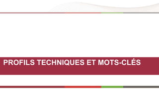 PROFILS TECHNIQUES ET MOTS-CLÉS 
 