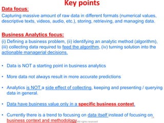 DATA ANALYTICS FOR SOLVING BUSINESS PROBLEMS | PDF