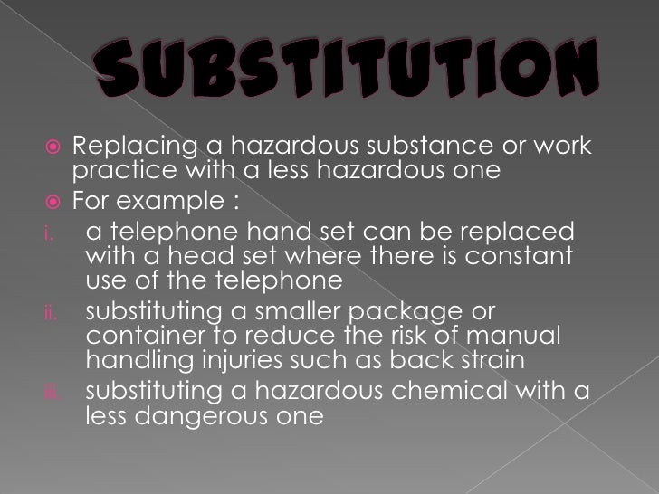 HIERARCHY OF CONTROL