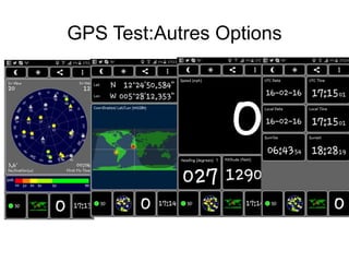 GPS Test:Autres Options