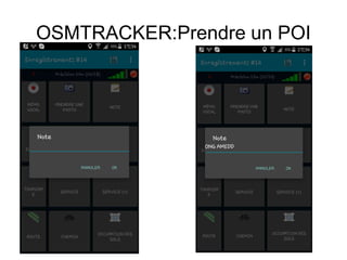 OSMTRACKER:Prendre un POI