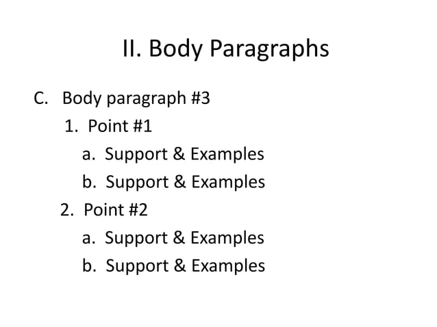 Presentation outline | PPT