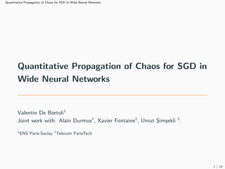 Quantitative Propagation of Chaos for SGD in Wide Neural Networks
Quantitative Propagation of Chaos for SGD in
Wide Neural...