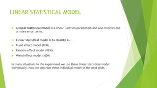 Basic Concepts of Experimental Design & Standard Design ( Statistics ...