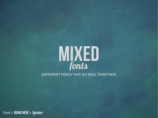 2015 Font Trends For Presentations