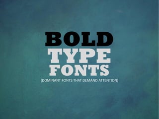 2015 Font Trends For Presentations