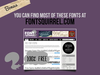 2015 Font Trends For Presentations