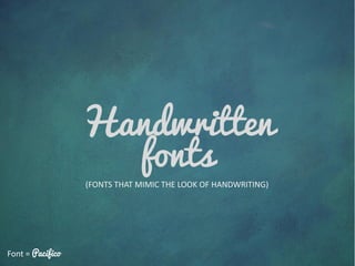 2015 Font Trends For Presentations