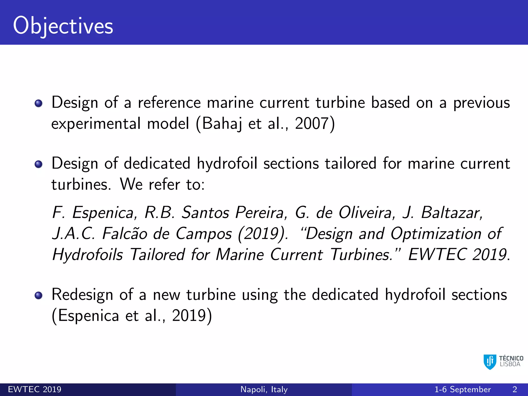 Design of a Horizontal Axis Marine Current Turbine with Dedicated ...