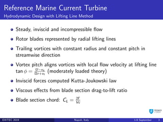Design of a Horizontal Axis Marine Current Turbine with Dedicated ...