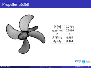 Modelling of Laminar-to-Turbulent Flow Transition on a Marine Propeller ...