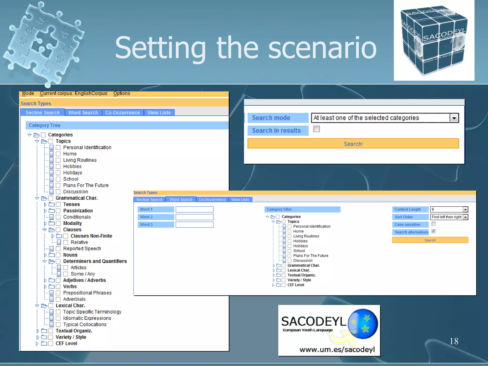 Setting the scenario 