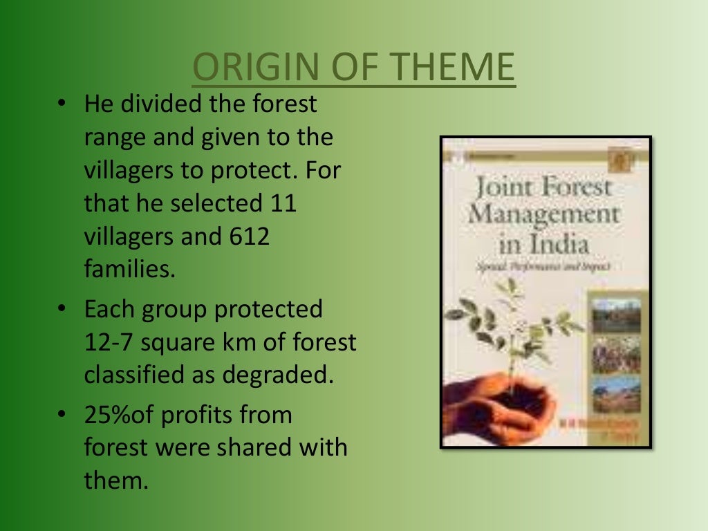 Joint Forest Management