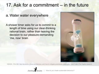  A-grade ratings up from 58% to 83% 		(mostly from consumer choice) Food-borne-illness hospitalisations 	decreased by up to 20% HEADS, YOU DIE: Bad decisions, choice architecture, and how to mitigate predictable irrationality | Jack Fuller | Per Capita research