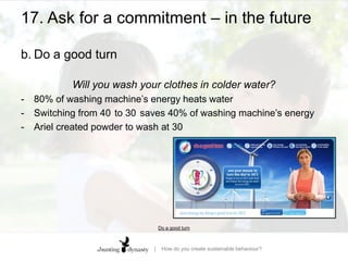 16. Don’t ask anything – other than they go publicb.		S’up?“By using Facebook as the delivery platform it [WattsUp] introduces social psychology elements such as peer-pressure and normative behaviour between friends which can introduce competitiveness to reduce energy usage.”Derek Foster, post-graduate, University of YorkMicrosoft Windows Developer Center | Featured Application – WattsUp