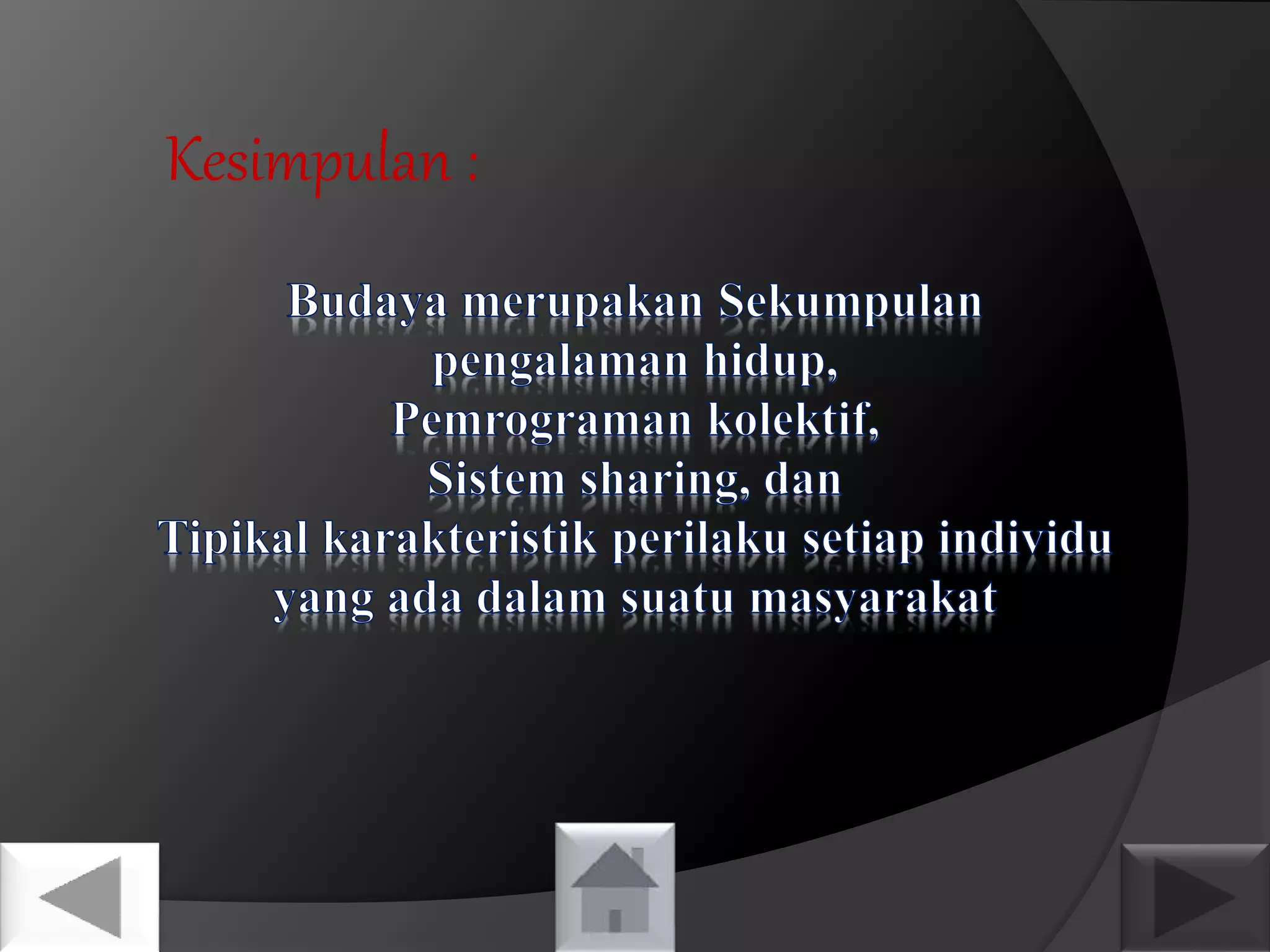 Kesimpulan : 
 