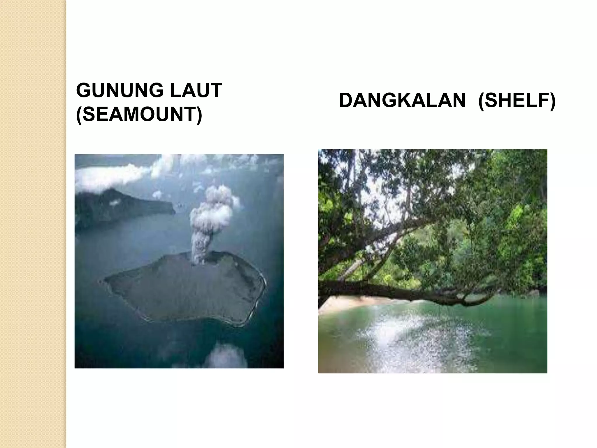 GUNUNG LAUT   DANGKALAN (SHELF)
(SEAMOUNT)
 