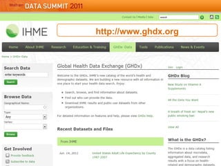 http://www.ghdx.org
 